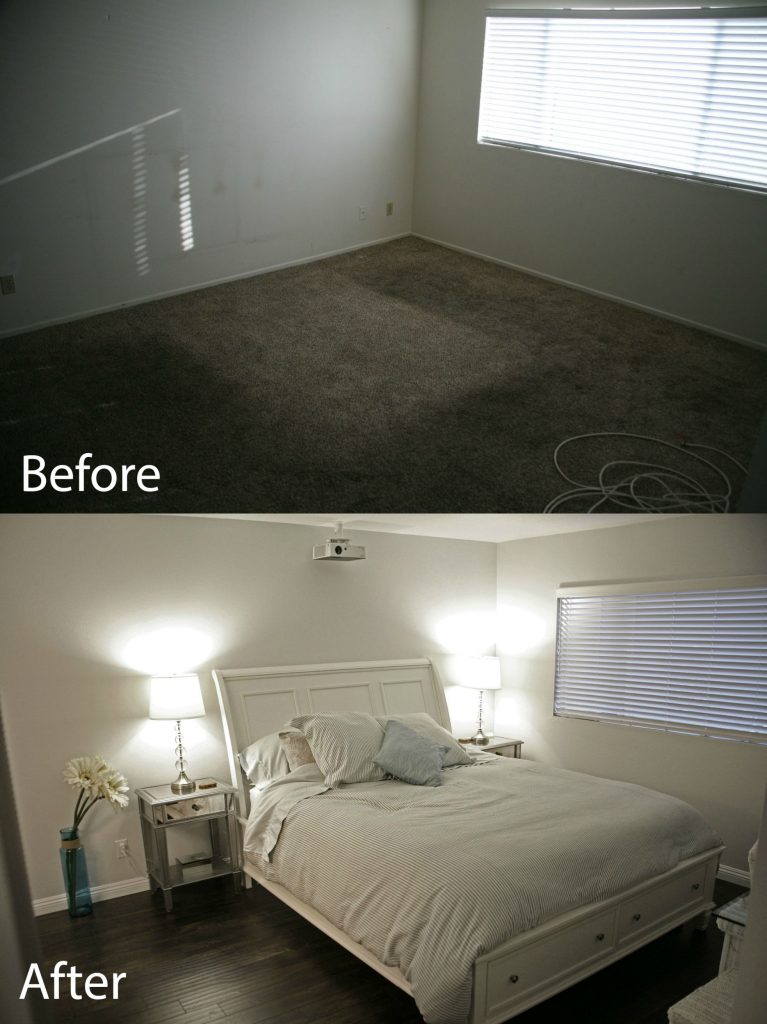 bedroom before after